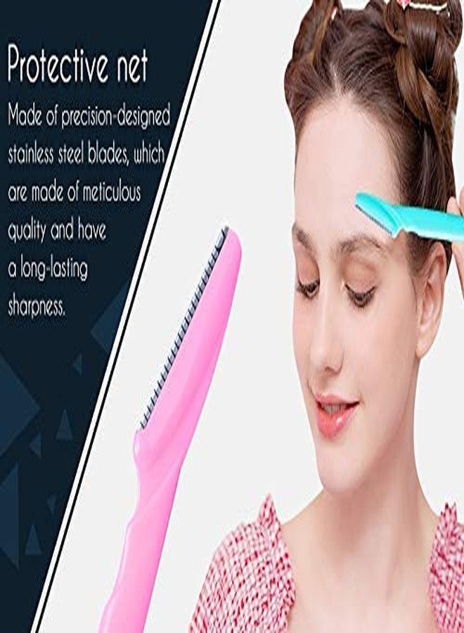 Top Select Eyebrow Painless Facial Hair Remover Razor for Face, Women and Men (Multicolour) (Pack of 2) - Image 2